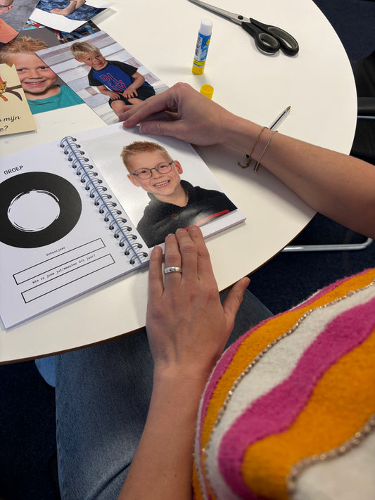 Schoolfotoboek - zwart/wit