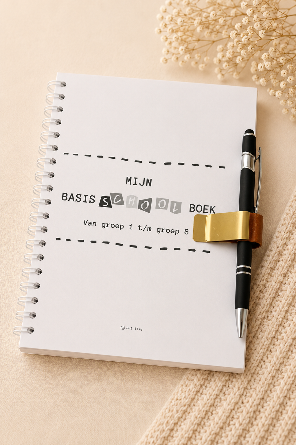 Luxe leren pennenhouderclip