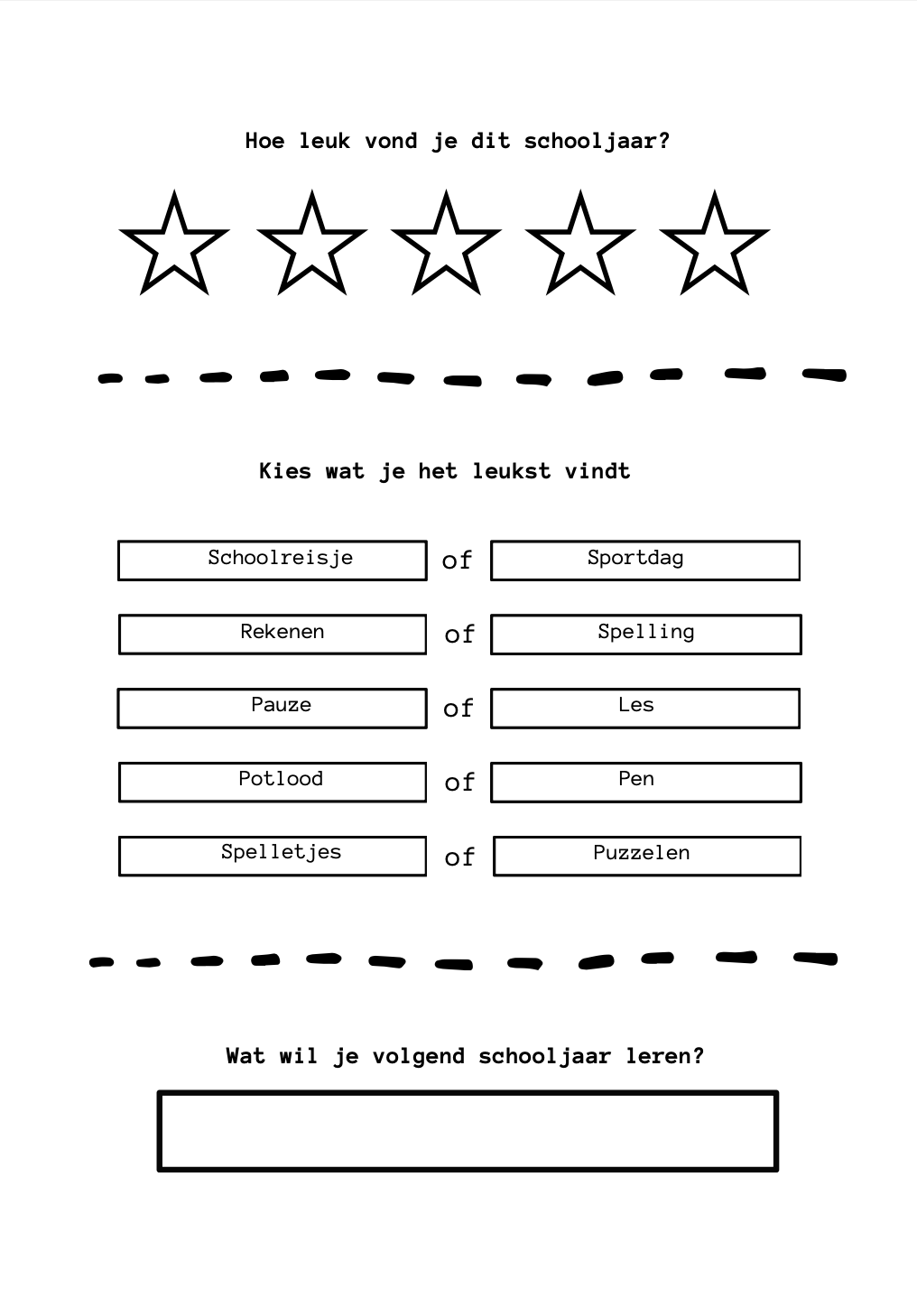 B-keuze schoolfotoboek - zwart/wit