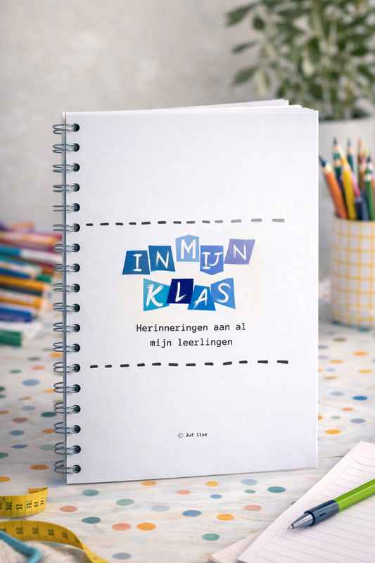 Leerkrachten schoolfotoboek - blauw