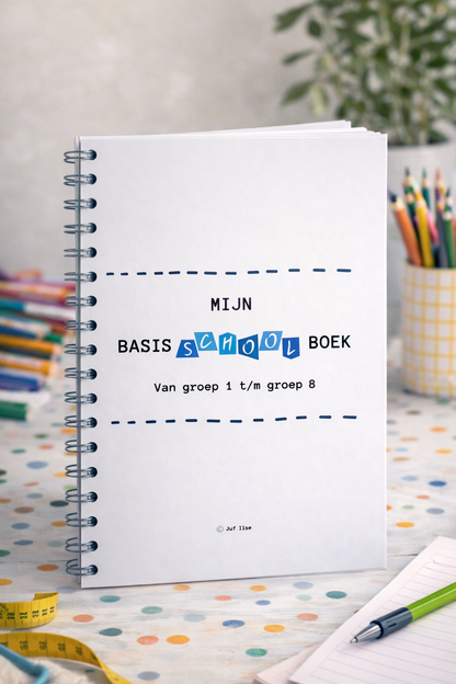 B-keuze schoolfotoboek - blauw