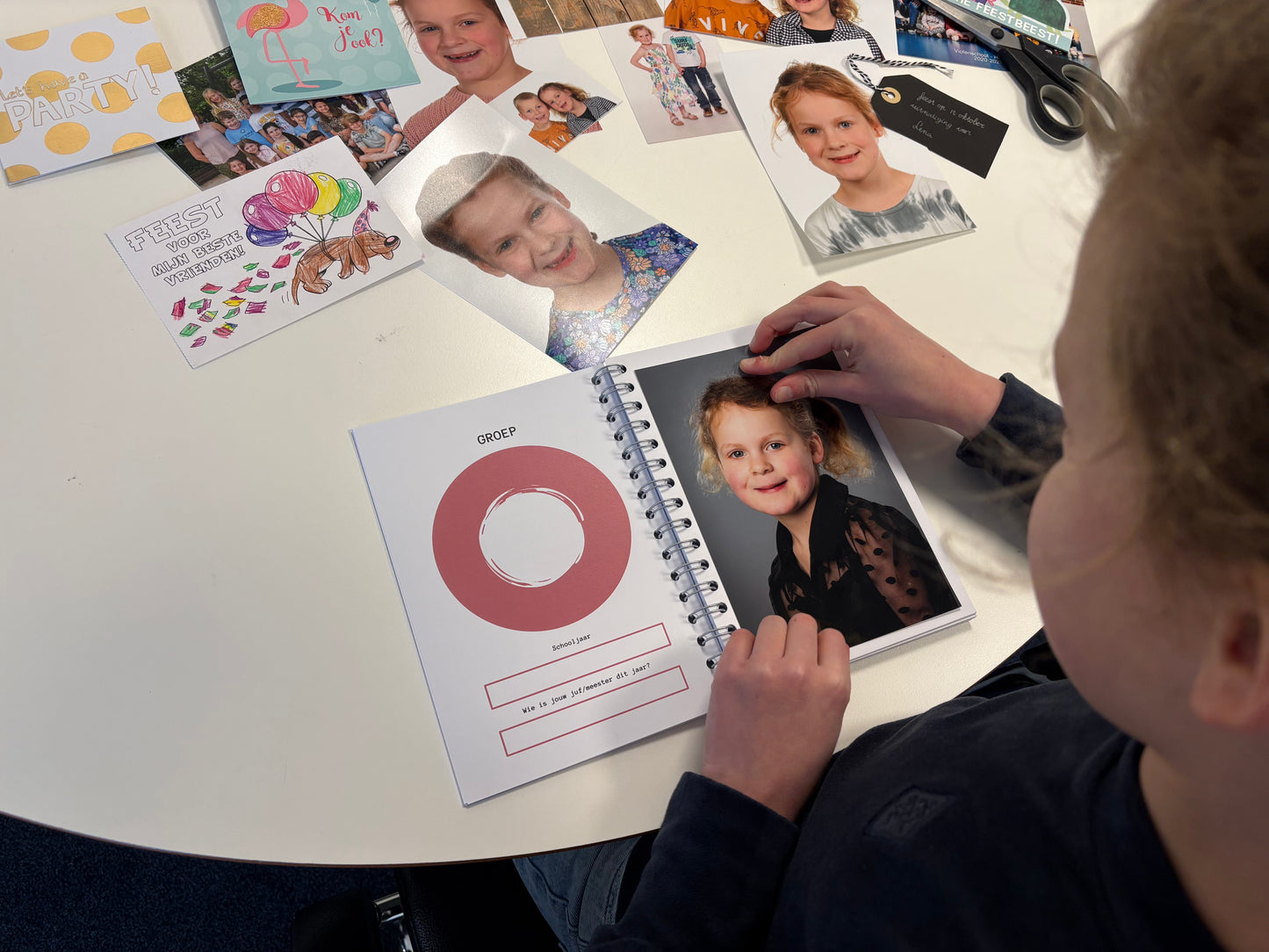 Schoolfotoboek - roze