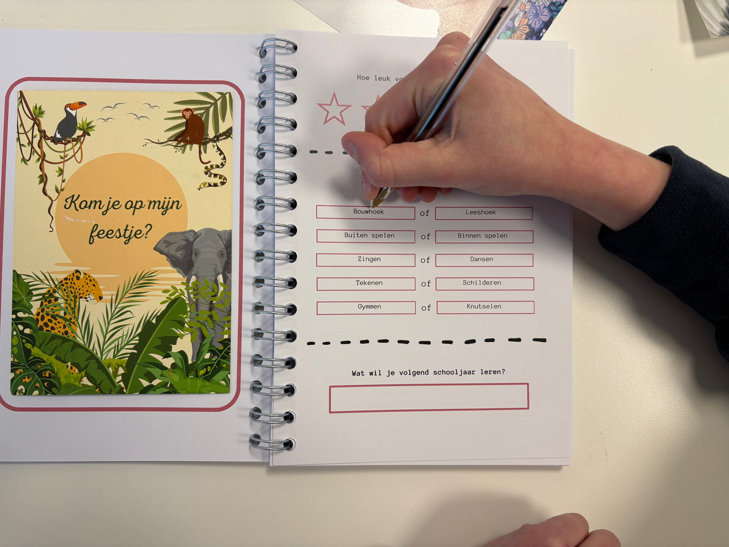 Schoolfotoboek - roze