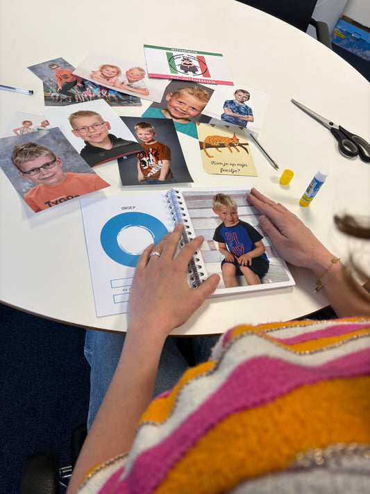 Schoolfotoboek - blauw