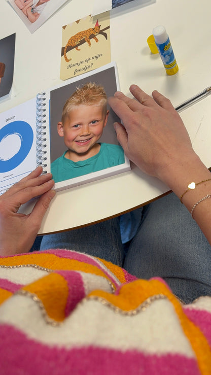 Schoolfotoboek - blauw