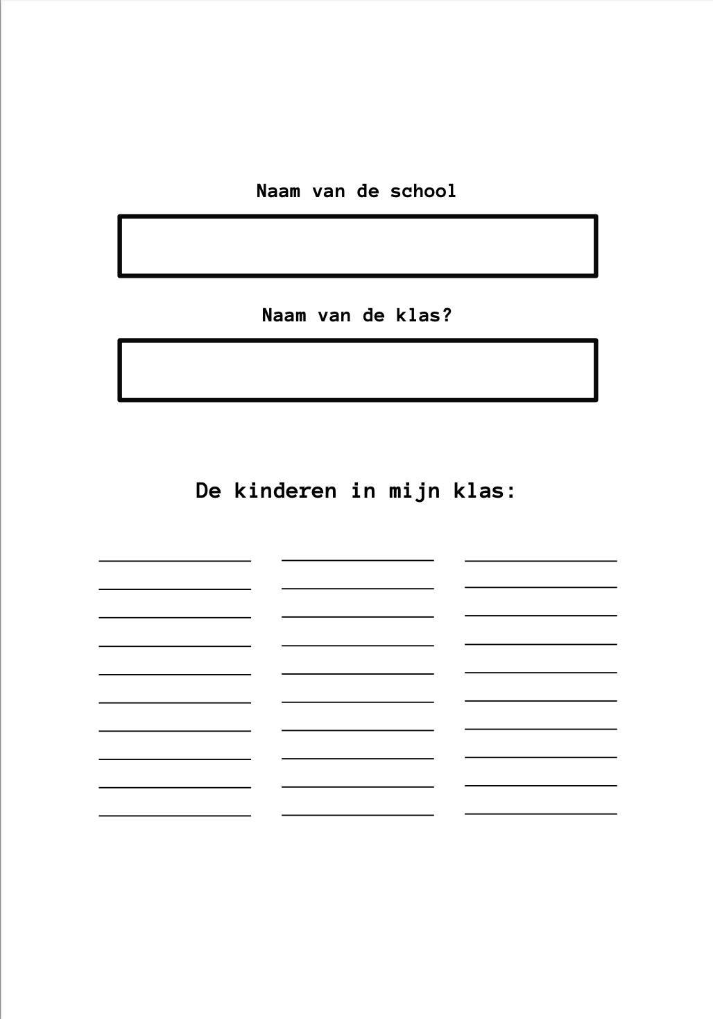 B-keuze Leerkrachten schoolfotoboek -  zwart/wit