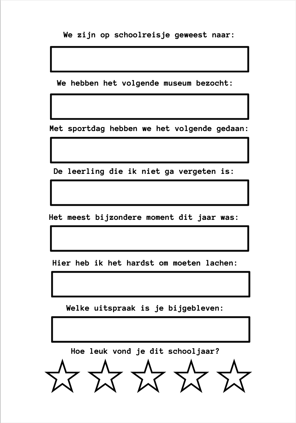B-keuze Leerkrachten schoolfotoboek -  zwart/wit