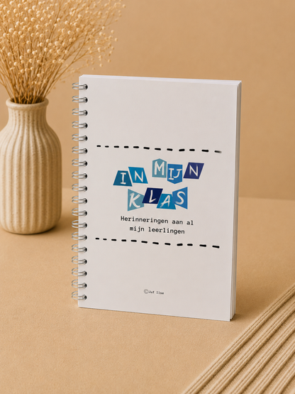 Leerkrachten schoolfotoboek - blauw