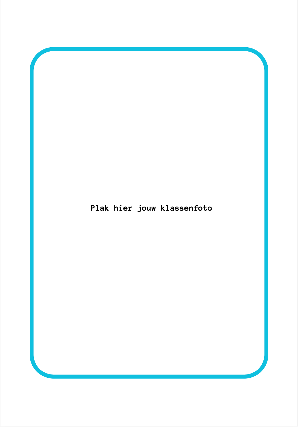 Leerkrachten schoolfotoboek - blauw