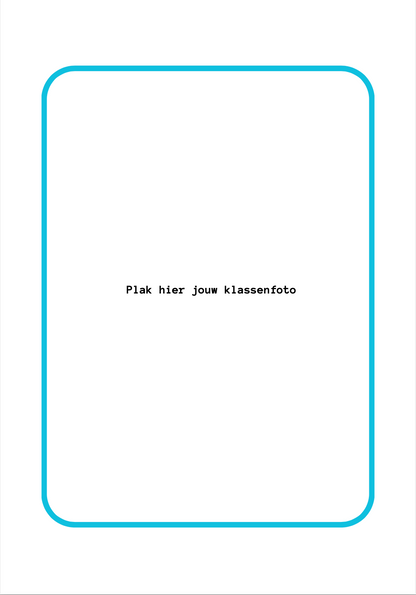 Leerkrachten schoolfotoboek - blauw