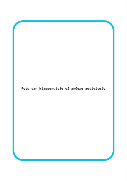 Leerkrachten schoolfotoboek - blauw