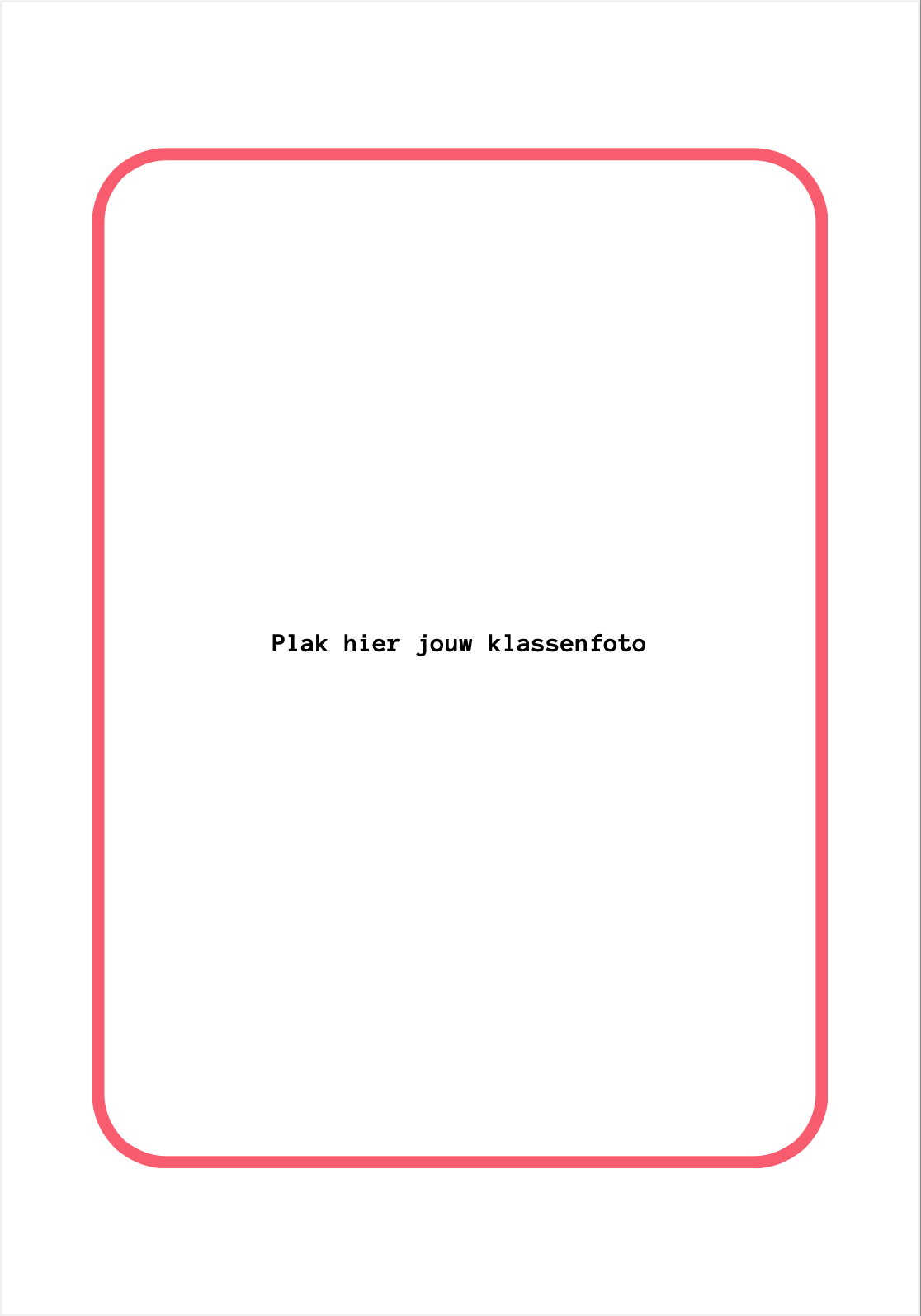 B-keuze Leerkrachten schoolfotoboek - Roze/rood