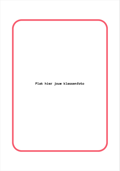 B-keuze Leerkrachten schoolfotoboek - Roze/rood