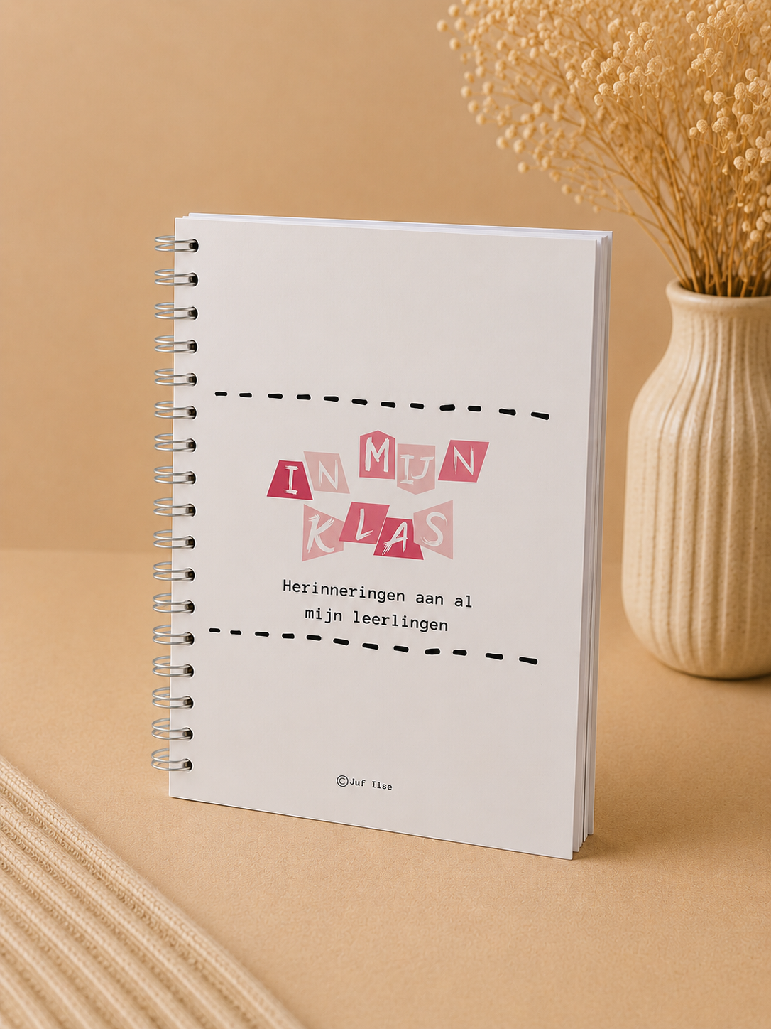 B-keuze Leerkrachten schoolfotoboek - Roze/rood