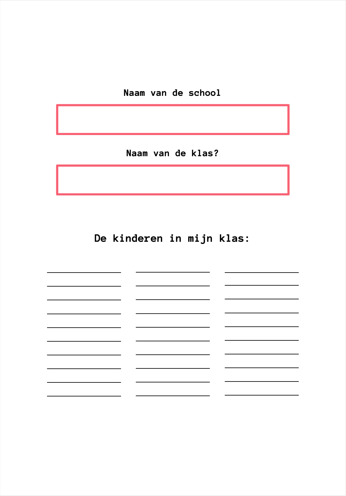 B-keuze Leerkrachten schoolfotoboek - Roze/rood