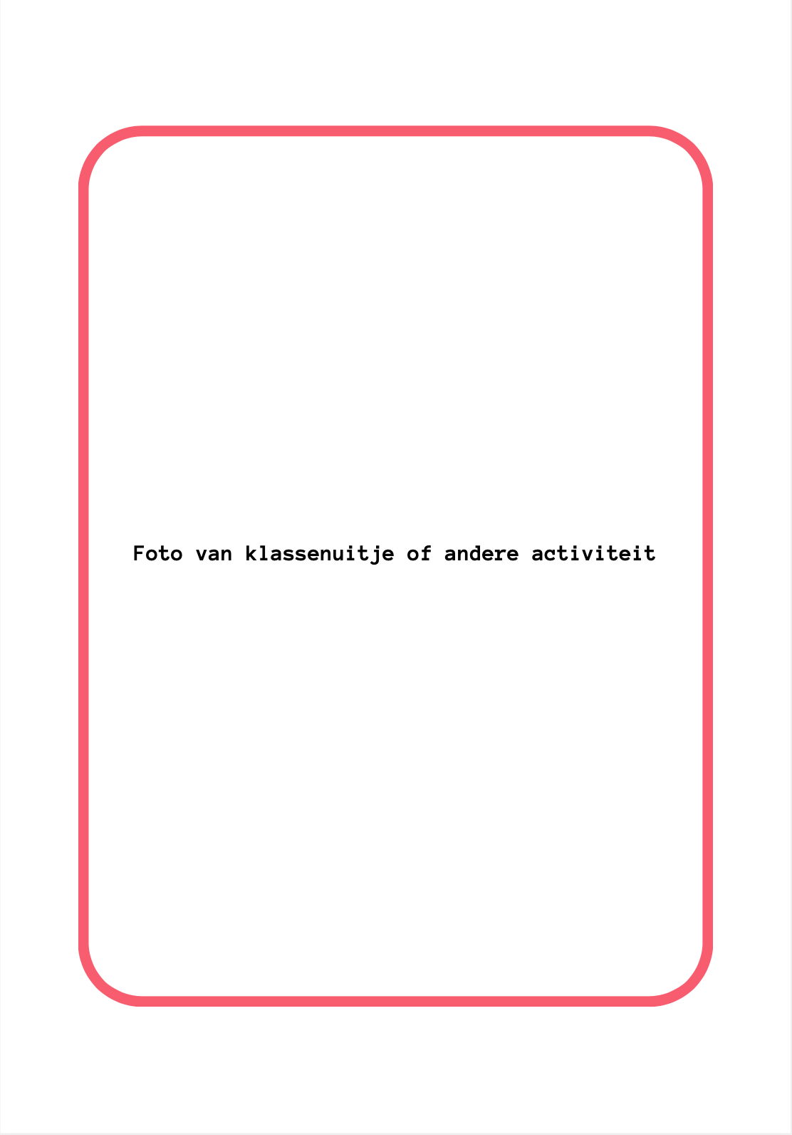 B-keuze Leerkrachten schoolfotoboek - Roze/rood
