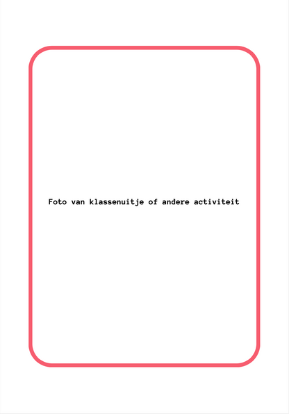B-keuze Leerkrachten schoolfotoboek - Roze/rood