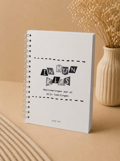B-keuze Leerkrachten schoolfotoboek -  zwart/wit