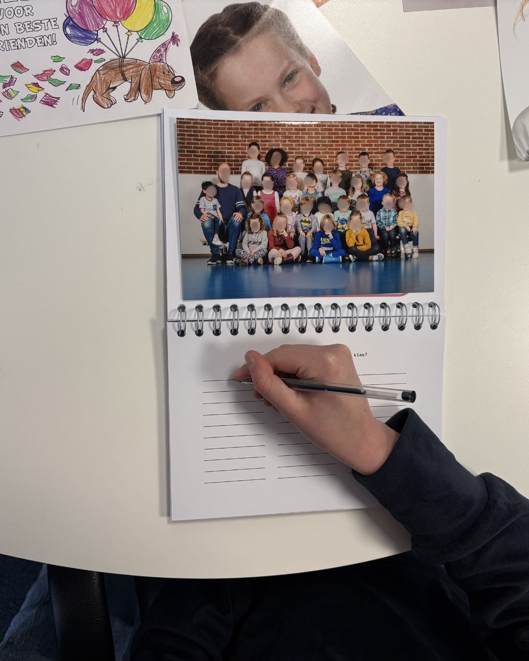 Schoolfotoboek - roze