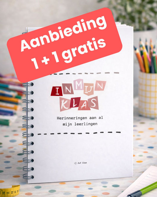 Leerkrachten schoolfotoboek - Roze/rood