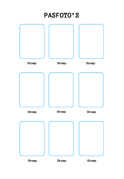 B-keuze schoolfotoboek - blauw