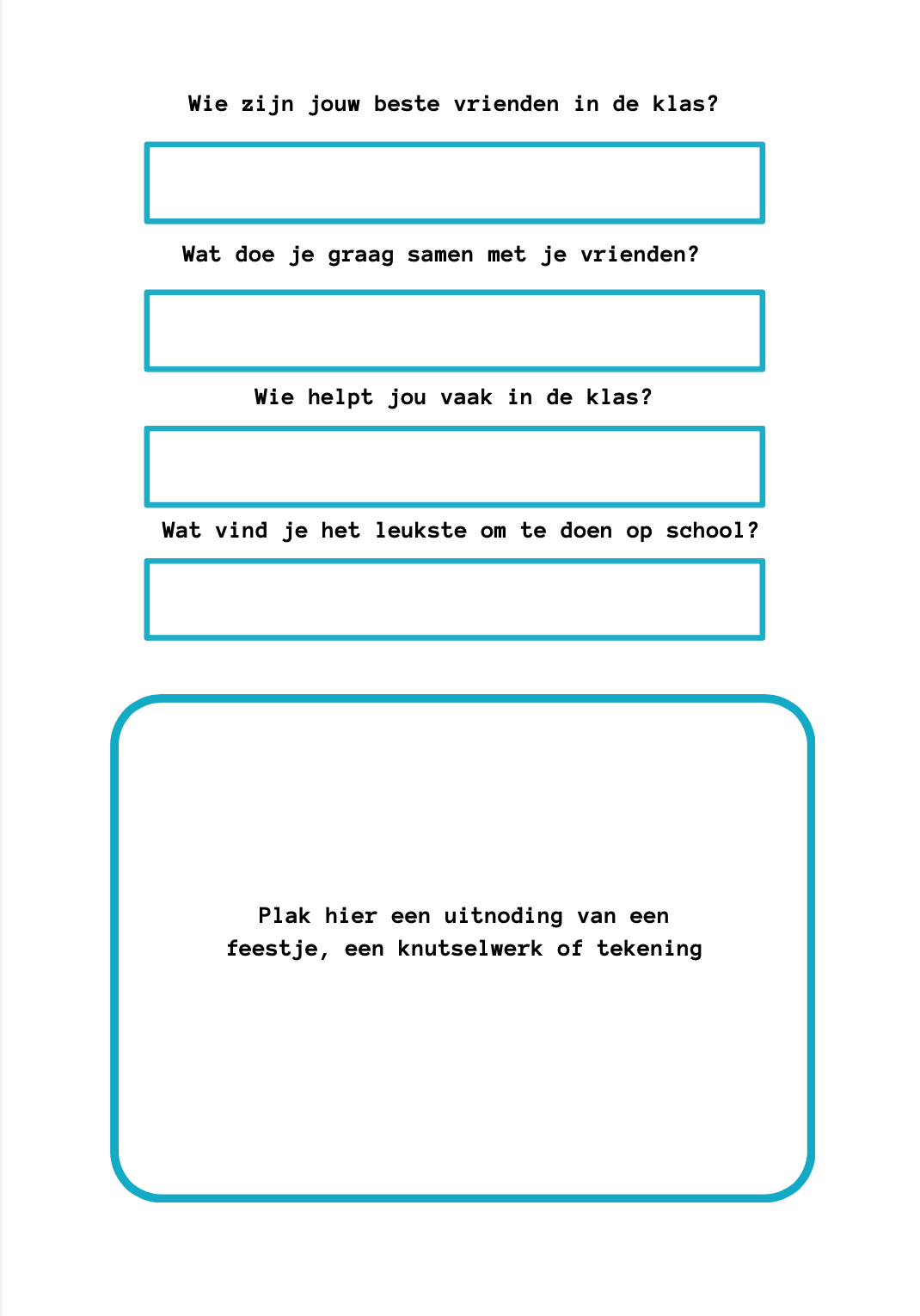 B-keuze schoolfotoboek - blauw