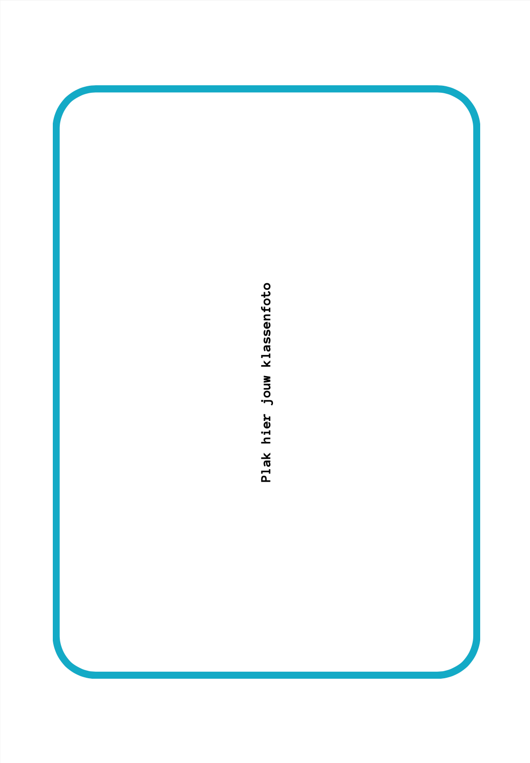 B-keuze schoolfotoboek - blauw