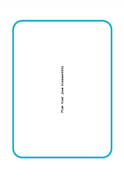 B-keuze schoolfotoboek - blauw