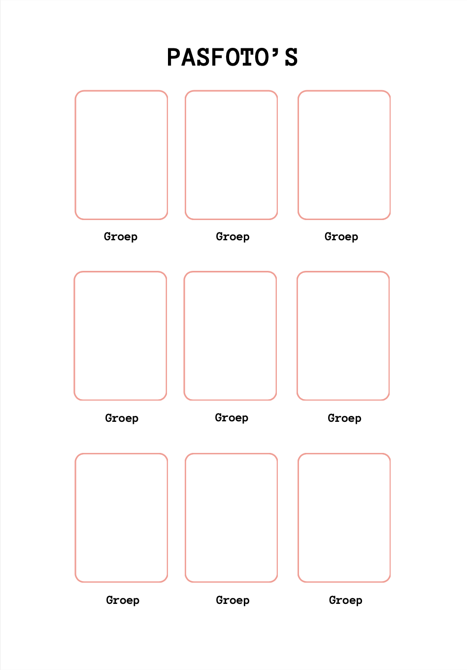B-keuze schoolfotoboek - roze/rood