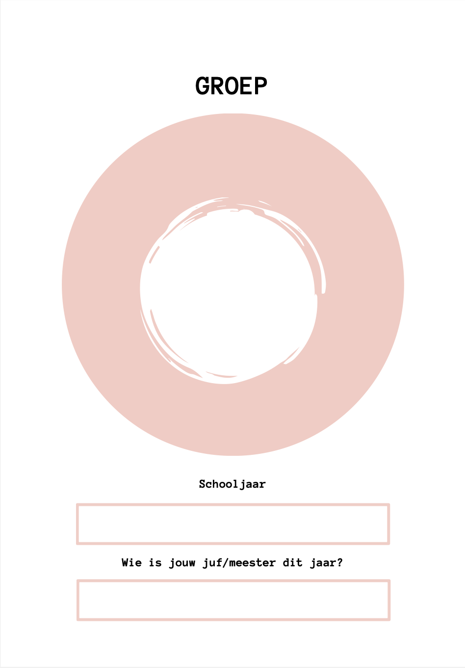 B-keuze schoolfotoboek - roze/rood