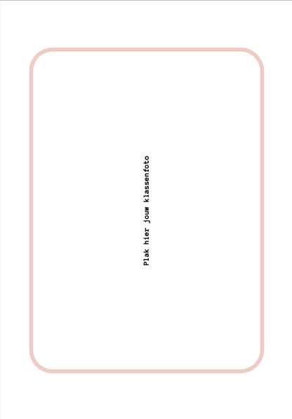 B-keuze schoolfotoboek - roze/rood