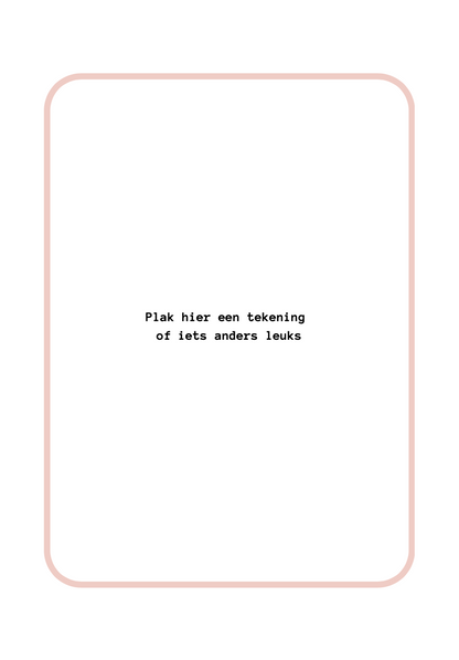 B-keuze schoolfotoboek - roze/rood