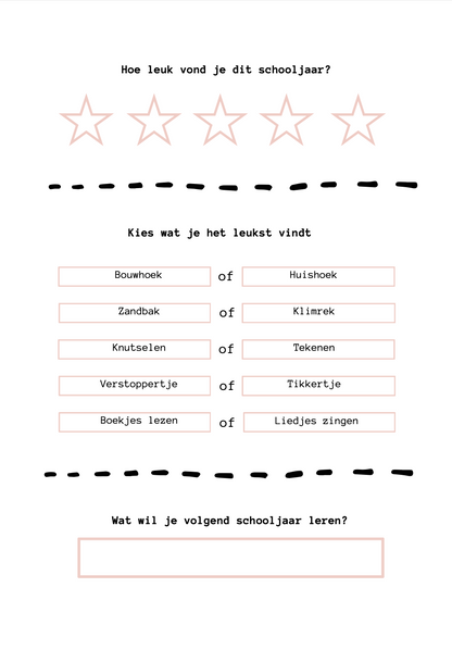 B-keuze schoolfotoboek - roze/rood