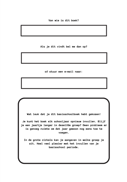 B-keuze schoolfotoboek - zwart/wit