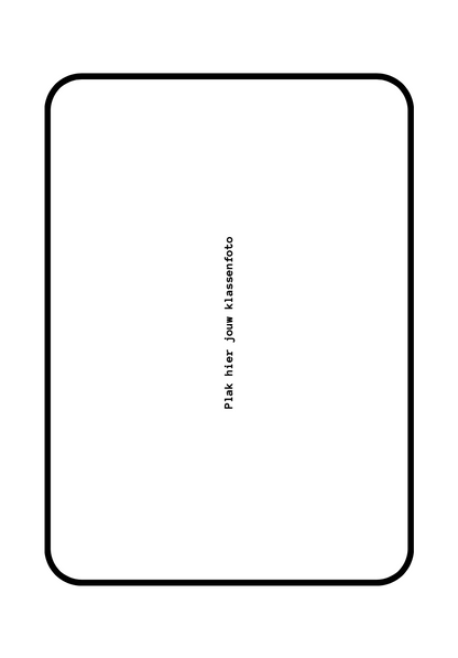 B-keuze schoolfotoboek - zwart/wit