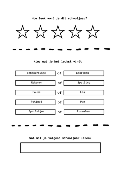 B-keuze schoolfotoboek - zwart/wit
