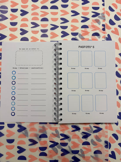 Schoolfotoboek - blauw