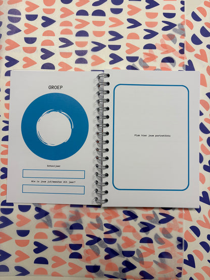 Schoolfotoboek - blauw