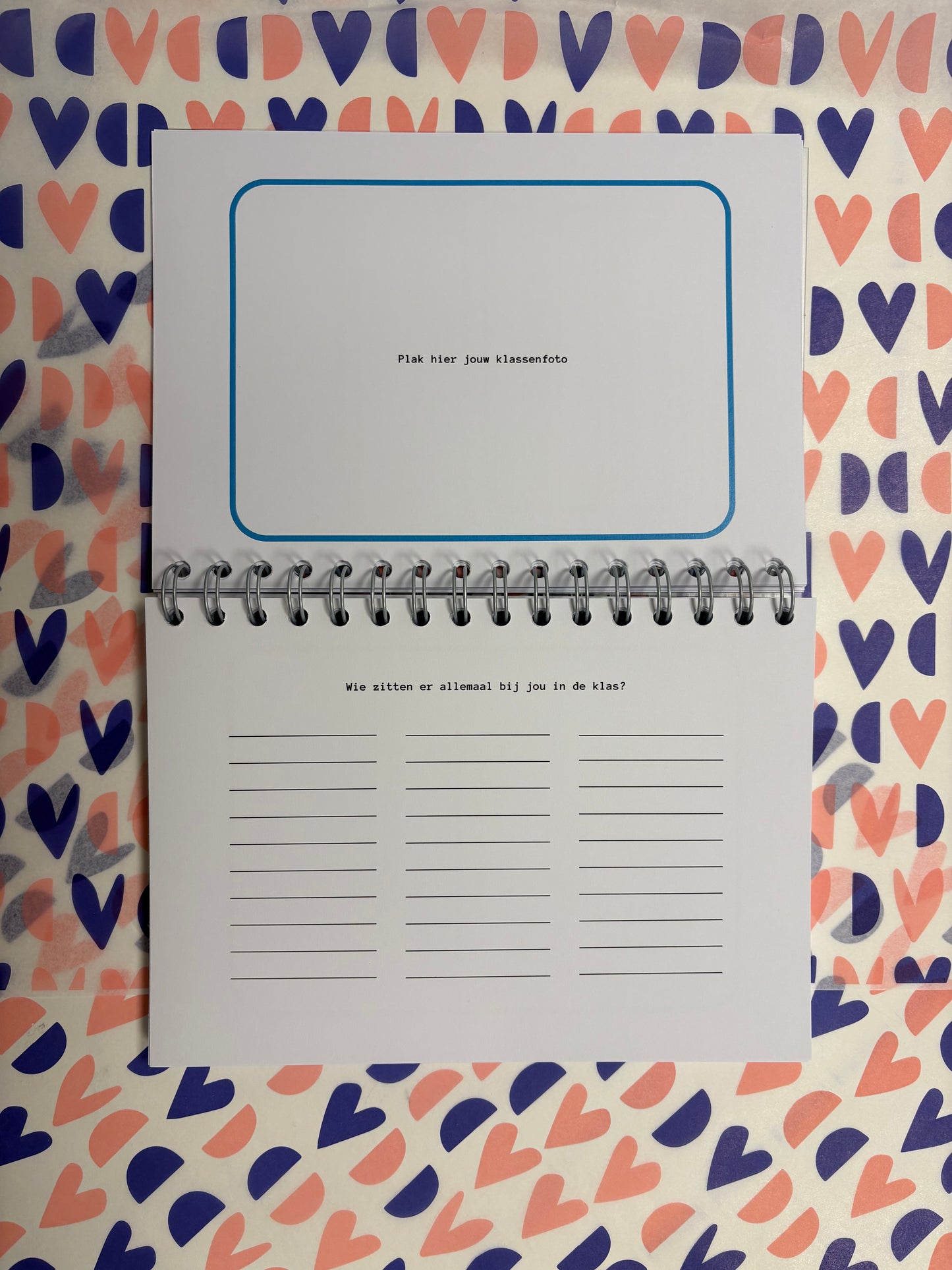 Schoolfotoboek - blauw