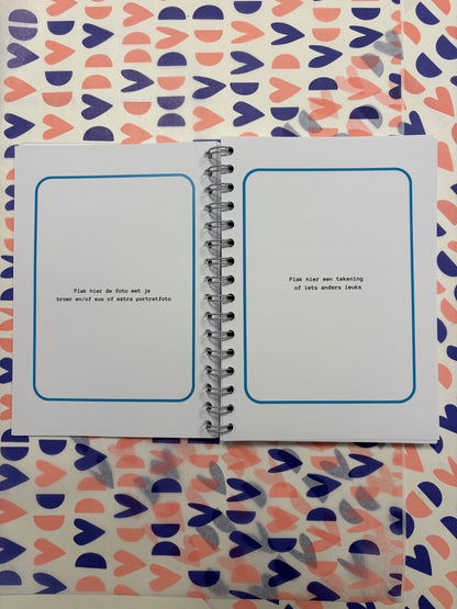 Schoolfotoboek - blauw