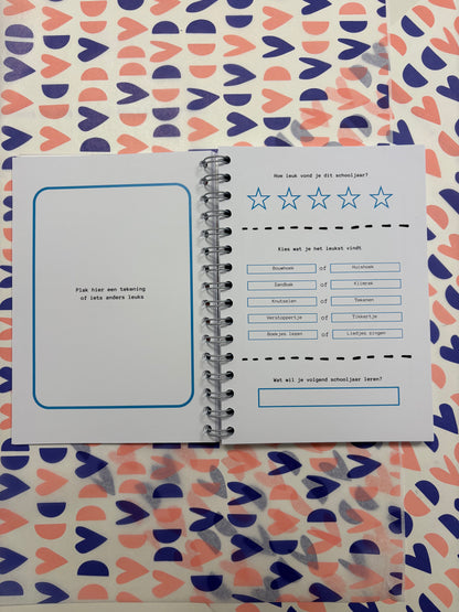 Schoolfotoboek - blauw