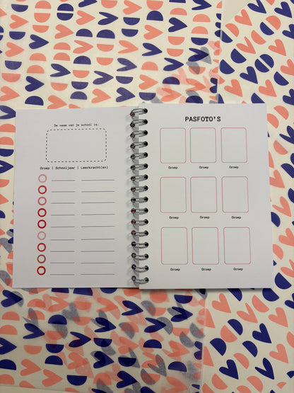 Schoolfotoboek - roze