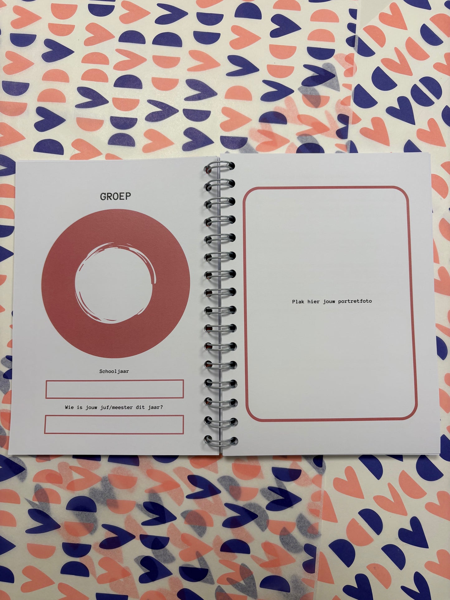 Schoolfotoboek - roze