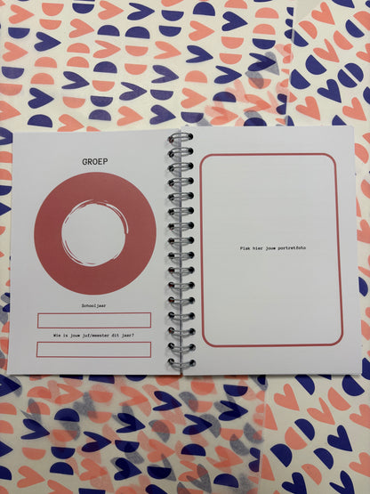 Schoolfotoboek - roze