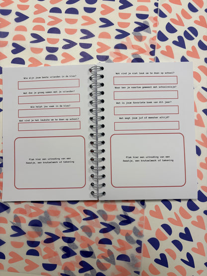 Schoolfotoboek - roze