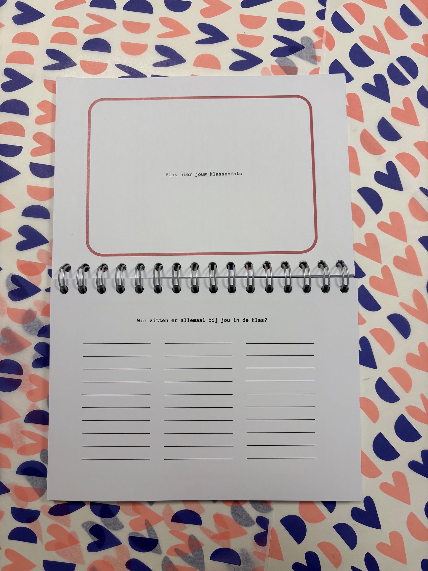 Schoolfotoboek - roze