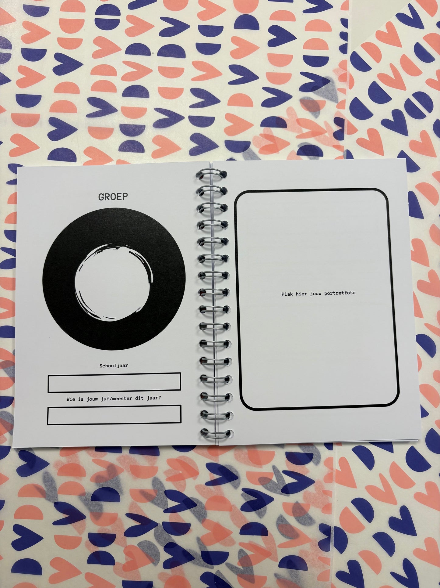 Schoolfotoboek - zwart/wit