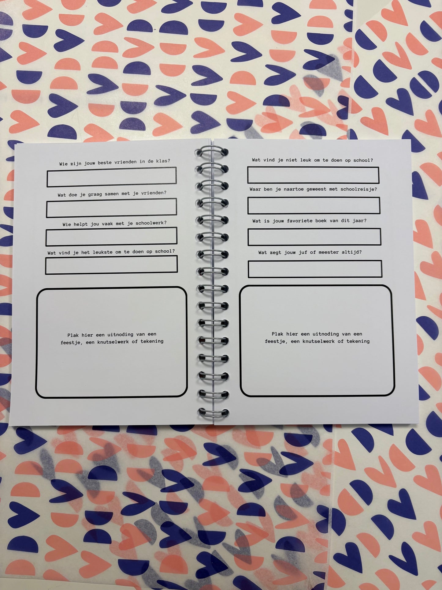Schoolfotoboek - zwart/wit