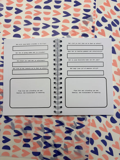 Schoolfotoboek - zwart/wit