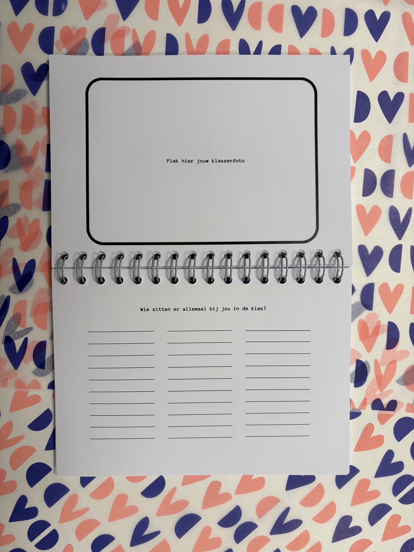 Schoolfotoboek - zwart/wit
